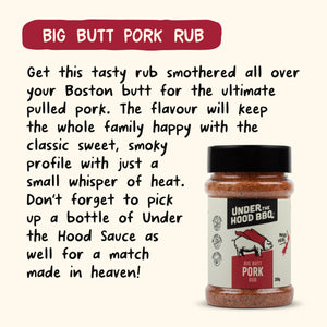 AVAILABLE NOW! Under the Hood BBQ Big Butt Pork Rub