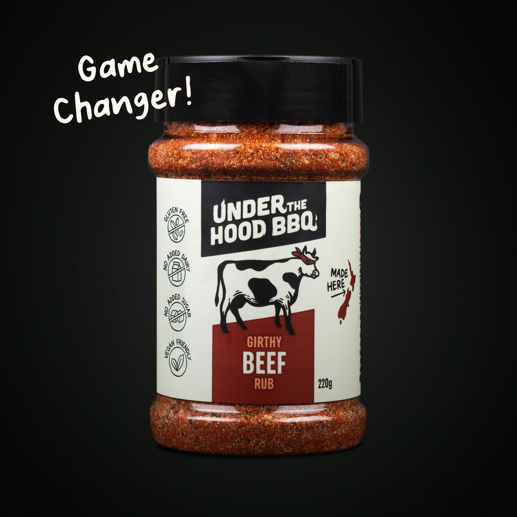 AVAILABLE NOW! Under the Hood BBQ Girthy Beef Rub