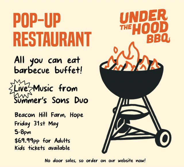 Under the Hood BBQ - Pop Up Restaurant - 31 May!
